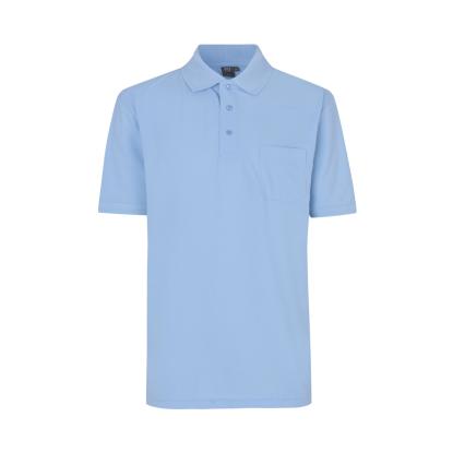 ID 0520 poloshirt, klassisk, lys blå