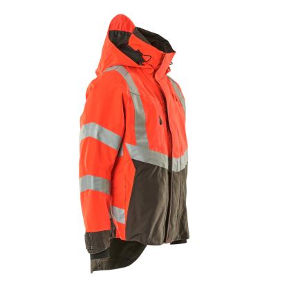 MASCOT SAFE SUPREME Harlow skaljakke, hi-vis rød/mørk antracit