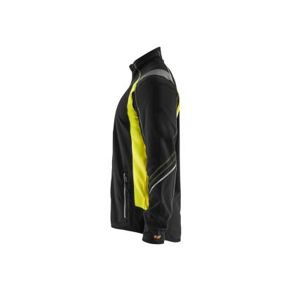 Blåkläder 4993 microfleece jakke, sort/hi-vis gul
