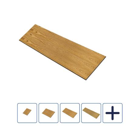 I-Wood UniPanel vægbeklædning, brun olieret, sort kerne, egefiner, 17 x 580 mm