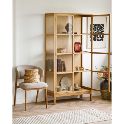 Tine tufted vægdekoration, beige/sort, 50 x 70 cm
