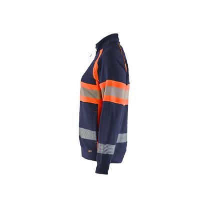 Blåkläder 3505 dame high vis sweatshirt, marineblå/hi-vis orange