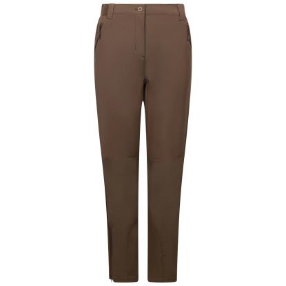 DLX TAWNY softshellbukser med stretch, dame, brun