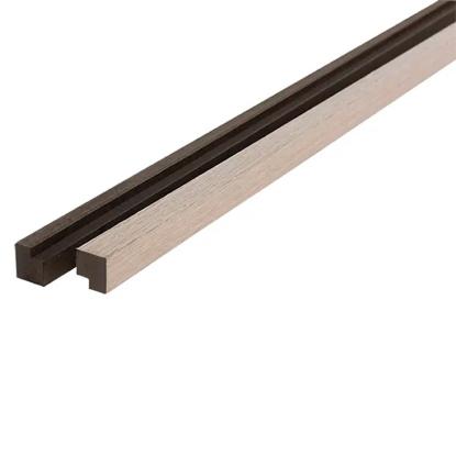 FibroTech akustik afslutningsliste til PREMIUM, PROFF og SQUARE, 25 x 3000 mm, grey oak - 2 stk.