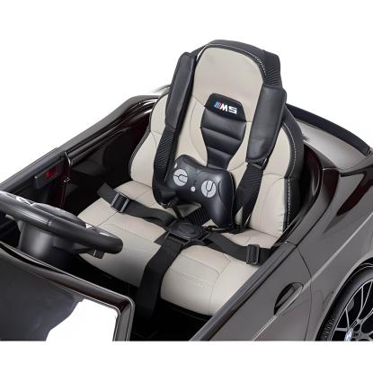 BMW M5 elbil med driftfunktion til børn, 2 x 24V, sort