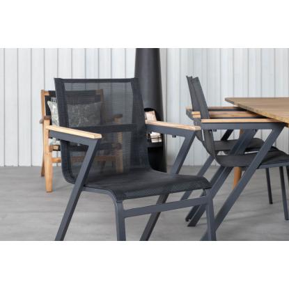 Venture Design Mexico havestol med armlæn, sort