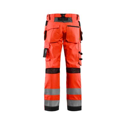 Blåkläder 1565 high vis buks med ventilation, hi-vis rød/sort