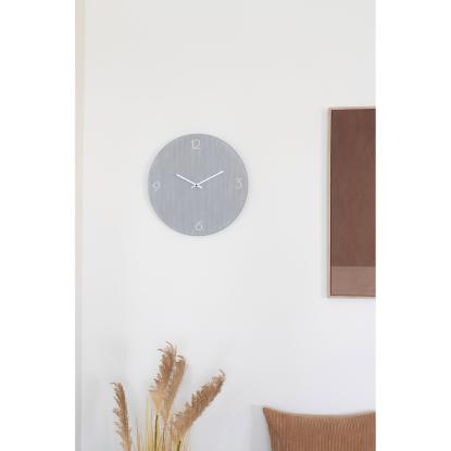 Ravenna vægur i lysegrå MDF, lydløs, Ø40 cm