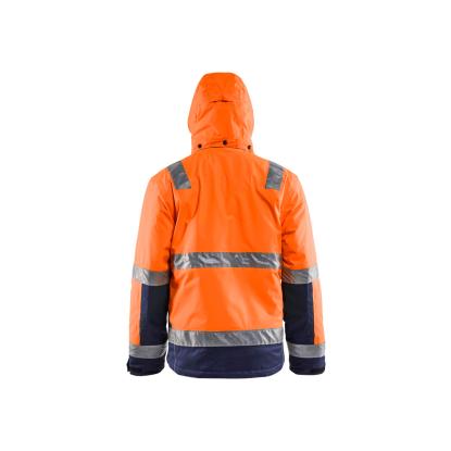 Blåkläder 4870 high vis vinterjakke, hi-vis orange/marineblå