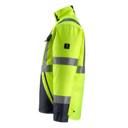 MASCOT SAFE LIGHT Penrith vinterjakke, hi-vis gul/mørk marine