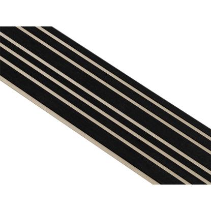 I-Wood Basic Mixed akustikpanel, sortmalet, beige filt og sort kerne, egefiner, 17 x 300 mm 
