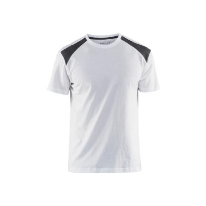 Blåkläder 3379 t-shirt, hvid/mørk grå