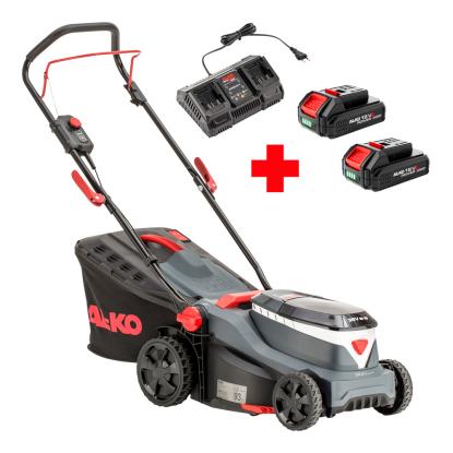 AL-KO 34.6 Li Comfort plæneklipper med 2 x 2,5 Ah, 18 V batterier og lader