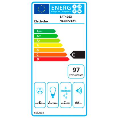 Electrolux LFT426X væghængt emhætte, rustfrit stål, 60 cm