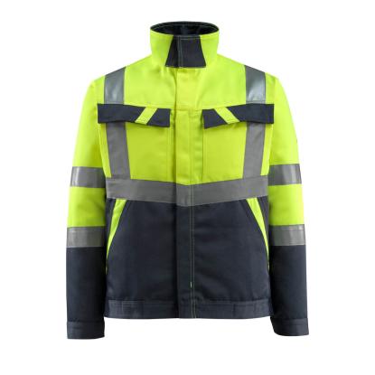 MASCOT SAFE LIGHT Forster arbejdsjakke, hi-vis gul/mørk marine