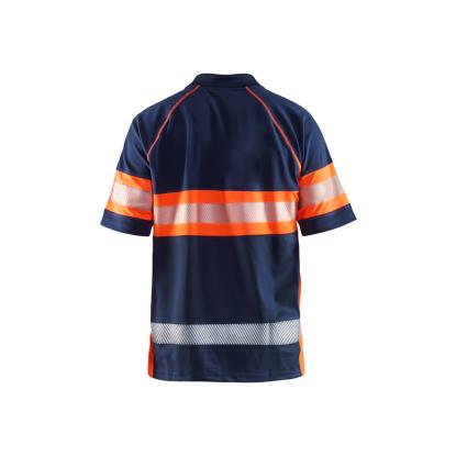 Blåkläder 3338 high vis UV poloshirt, marineblå/hi-vis orange