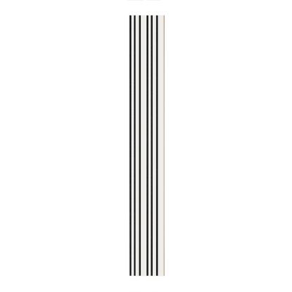 I-Wood Basic Mixed akustikpanel, hvidmalet, sort filt og lys kerne, folie, 16 x 300 mm 