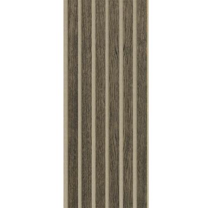 I-Wood Basic Original akustikpanel, sort olieret, beige filt og lys kerne, egefiner, 16 x 300 mm 