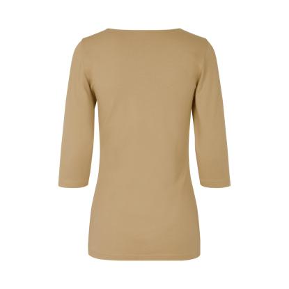 ID 0597 Stretch T-shirt med korte ærmer, dame, sand