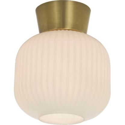 Aneta Vanja loftlampe, Ø20 cm, hvid/mat messing