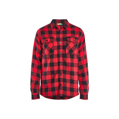 Blåkläder 3288 flannelskjorte, rød/sort