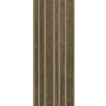 I-Wood Medio+ Mixed akustikpanel, sort olieret, brun filt og lys kerne, egefiner, 16 x 300 mm