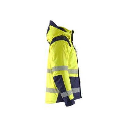 Blåkläder 4455 high vis vinterjakke, hi-vis gul/marineblå