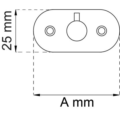 Habo Hjo 465 enkeltkrog, børstet rustfrit stål, 55 mm