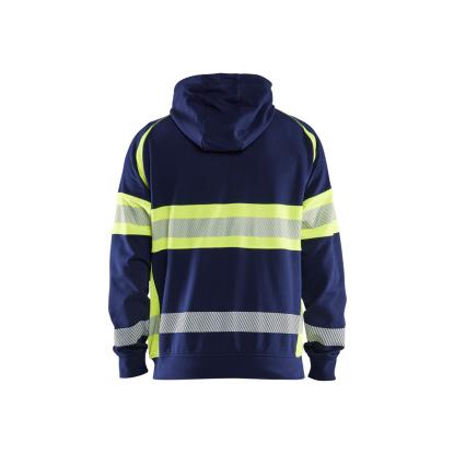 Blåkläder 3552 high vis hættetrøje, marineblå/hi-vis gul