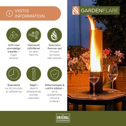 Gardenflare bordpejs, sort