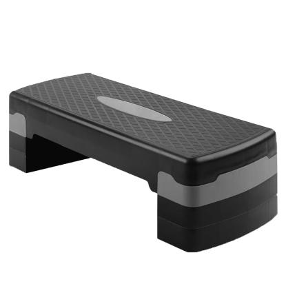 Viking Sports aerobic step, højdejusterbar, sort/grå, 67 x 28 cm