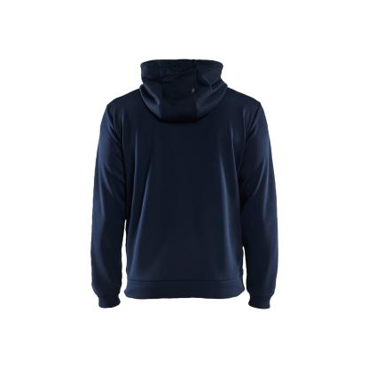 Blåkläder 3363 hættetrøje full zip, mørk marineblå/sort
