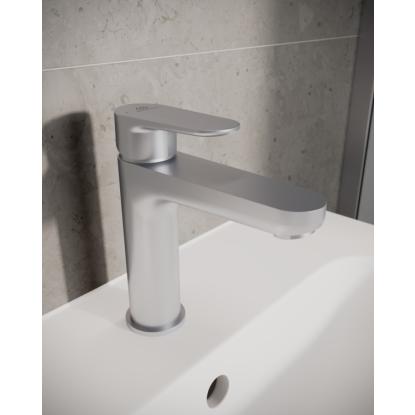 Ideal Standard Cerafine O håndvaskarmatur med bundventil, sølv