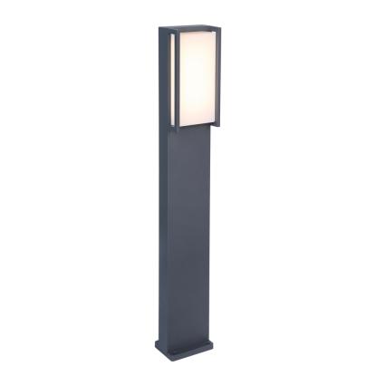 LUTEC QUBO udendørs LED bedlampe, 1 lyskilde, H75 cm, IP54, mørk grå