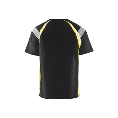Blåkläder 3332 t-shirt, sort/hi-vis gul