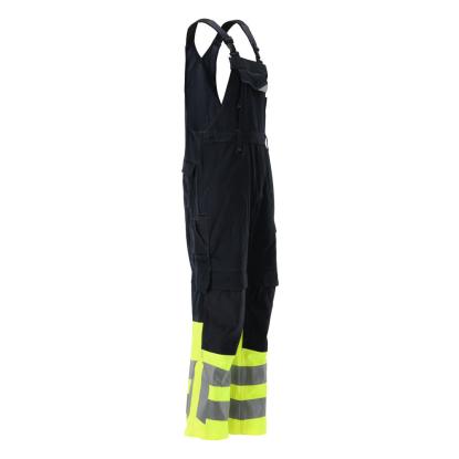 MASCOT SAFE SUPREME Sunderland overall med knælommer, mørk marine/hi-vis gul