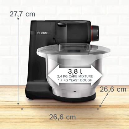 Bosch MUMS2EB01 køkkenmaskine, 3,8 liter, 700W, sort