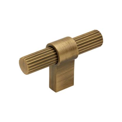 Beslag Design T Helix Stripe knop, antik bronze