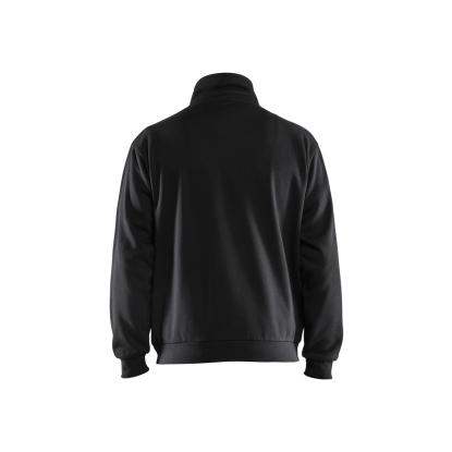 Blåkläder 3587 sweatshirt half zip, sort