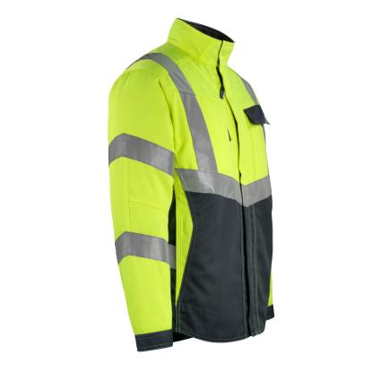 MASCOT SAFE SUPREME Oxford arbejdsjakke, hi-vis gul/mørk marine
