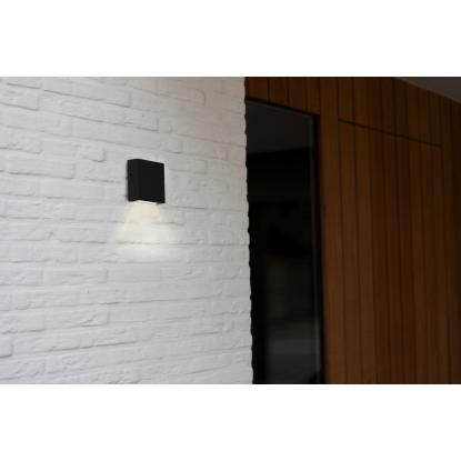 LUTEC GEMINI XF udendørs LED væglampe, down, 1 lyskilde, H11 cm, IP54, sort