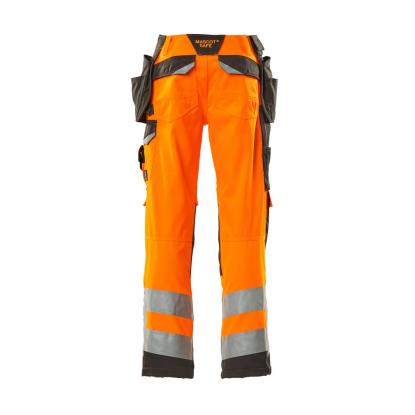 MASCOT SAFE SUPREME Wigan arbejdsbukser med hængelommer, hi-vis orange/mørk antracit