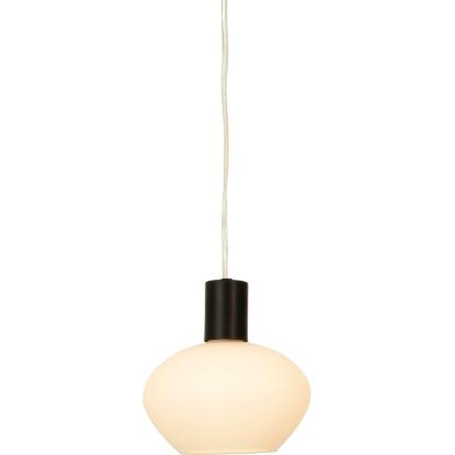 Aneta Bell pendel, Ø15 cm, hvid/sort