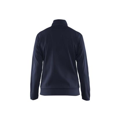 Blåkläder 3394 dame sweatshirt full zip, mørk marineblå/sort