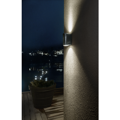Norlys Mandal LED væglampe, Up/Downt, GU10, IP44, sort