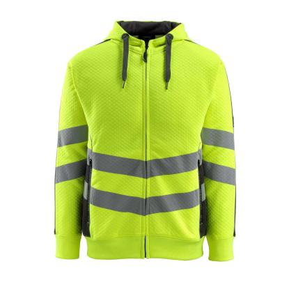 MASCOT SAFE SUPREME Corby hættetrøje med lynlås, hi-vis gul/sort