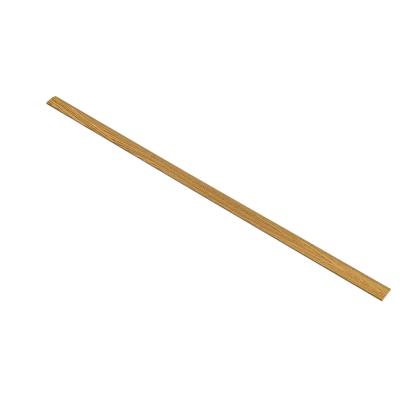 I-Wood afslutningsliste til 4-lamel akustikpanel, brun olieret, brun filt og lys kerne, egefiner, 16 x 67 mm
