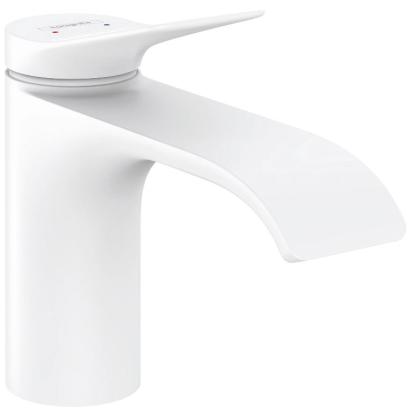hansgrohe Vivenis 80 håndvaskarmatur med bundventil, mat hvid