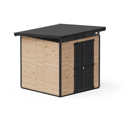Upyard Strongbox redskabsrum XL, lysbrun/sort - 3,68 m²