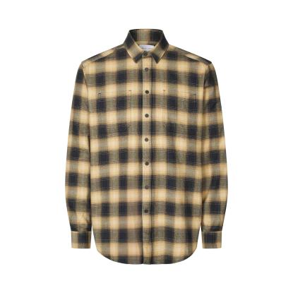 Seven Seas S64 Flannel skjorte, unisex, sand